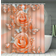 Shein Mother's Day Spring Decoration Peach Blossom Shiny 1/4 Piece Home Decor Shower Curtain Set, Includes Shower Curtain With 12 Hooks, Anti-Slip Bath Mat, U-Shaped Toilet Lid Cover, Toilet Seat Cover, Bathroom Decor Summer Bathroom Accessories Back To School