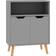vidaXL Engineered Wood Grey Skænk 60x72cm