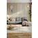 Living and Home L-Shape Light Grey Sofa 258cm 3 Seater