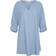 Cream Crventa Linen Tunic - Cashmere Blue