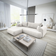 Fun-Möbel Anike Cream Sofa 260cm 3 Seater