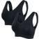 Urban Classics Padded Sports Bra 2-pack - Black