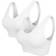 Urban Classics Padded Sports Bra 2-pack - White