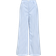 Object Lisa Wide Leg Pants - Cloud Dancer/Cornflower Blue