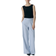 Object Lisa Wide Leg Pants - Cloud Dancer/Cornflower Blue