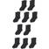 Amazon Cotton Long Socks 10-pack - Black/White