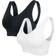 Urban Classics Padded Sports Bra 2-pack - Black/White