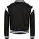 Urban Classics Girl's Inset College Sweat Jacket - Black/White