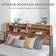 Homcom 5.2FT King Steel Rustic Brown 158x221.8cm