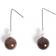 NA-KD Mixed Pearl and Stone Earrings - Brun