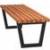 Plus Siesta Living Bänk Bord 150 cm Brun Svart Trädgårdsbänk