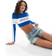 Speedo Jetstream Colourblock Long Sleeve Crop Rash Top