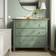 IKEA HEMNES Grey/Green/Light Brown Stained Byrå 108x96cm
