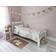 Noa and Nani Astrid Single Bed Sleigh Frame Classic White 37.8x83.5"