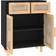 vidaXL 345637 Black/Natural Sideboard 60x75cm