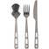 Lifeventure Basic Titanium Camping Cutlery Set 3pcs