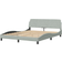 vidaXL Velvet Light Grey Ramsäng 165x218cm