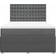 vidaXL 3292094 Dark Gray Continental Bed 140x200cm