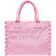 Pinko Recycled Canvas Beach Bag - Pink