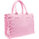 Pinko Recycled Canvas Beach Bag - Pink