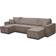 VENASI FURNITURE Hugo Brown Sofa 312cm 4 Seater
