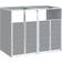 vidaXL Wheelie Storage Double Bins 144x81x113 cm (Building Area )