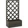 vidaXL Planter Box with Trellis - Grey 25x50x90cm