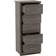 SECONIQUE Lisbon 5 Narrow Black Chest of Drawer 48.5x114cm