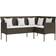 vidaXL 318580 - Brown Loungeset, 1 Bord inkl. 1 Soffor