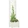 vidaXL Garden Planter with Trellis - White 43x43x142cm