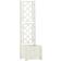 vidaXL Garden Planter with Trellis - White 43x43x142cm