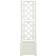 vidaXL Garden Planter with Trellis - White 43x43x142cm