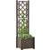 vidaXL Garden Planter with Trellis - Mocha 43x43x142cm