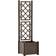 vidaXL Garden Planter with Trellis - Mocha 43x43x142cm
