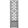 vidaXL Garden Planter with Trellis - Grey 43x43x142cm