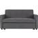 SECONIQUE Astoria Dark Grey Sofa 163cm 2 Seater