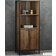 LPD Furniture Hoxton Display Brown Book Shelf 160cm