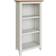 Fwstyle 3 Tier White Linen Book Shelf 82cm