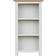 Fwstyle 3 Tier White Linen Book Shelf 82cm