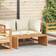 vidaXL Garden 110x55x35.5 cm Solid Wood Teak Outdoor Side Table