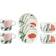 Marimekko Puutarhakutsut Servicesæt 6 Dele White Green Orange Spisestel