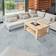 NOVECRAFTO Rectangular Vinyl Floor Tiles Peel Stick 30 Pcs