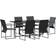 vidaXL 9 Piece Garden With Cushions Patio Dining Set