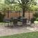 vidaXL 9 Piece Garden With Cushions Patio Dining Set