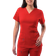 Adar Womens Pro Elevated V-Neck Scrub Top - Apple