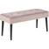 AC Design Furniture Gloria Dusky Pink/Black Siddebænk 95x45cm