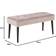 AC Design Furniture Gloria Dusky Pink/Black Siddebænk 95x45cm