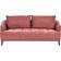 Beliani Hobro Red Sofa 196cm 2pcs 5 Seater