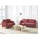 Beliani Hobro Red Sofa 196cm 2pcs 5 Seater