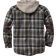 Legendary Whitetails Men's Camp Night Berber Lined Hooded Flannel Shirt Jacket - Upland Plaid